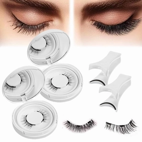 Elara Craft Magnetic Eyelashes, Elaracraft Magnetic Eyelashes, Elaracraft Magnetic Eyelashes With Applicator, Elara Craft Magnetic Lashes, Magnetic Eyelashes With Applicator (Natural Fuller)