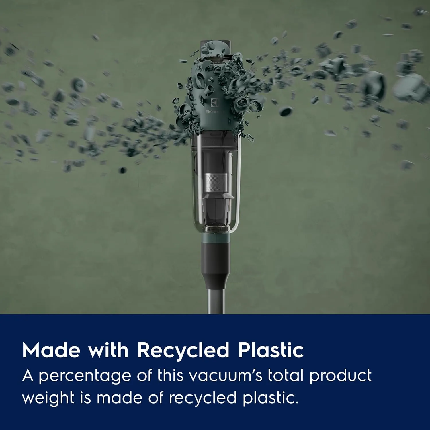 Electrolux Ultimate700 Cordless Stick Vacuum with PowerPro Bristle Nozzle and High Suction Power, 50-Minute Run Time, 4 Power Modes, Ocean Green