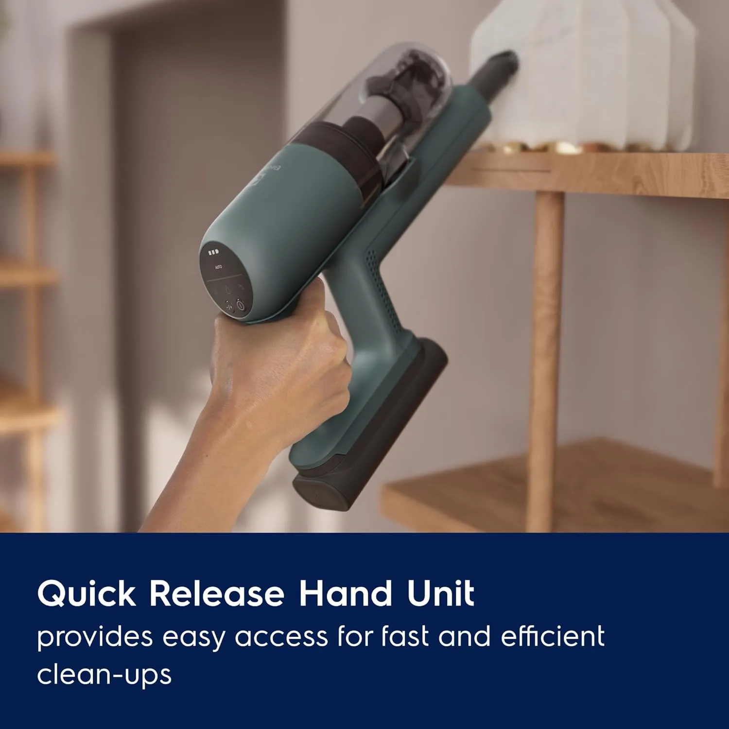Electrolux Ultimate700 Cordless Stick Vacuum with PowerPro Bristle Nozzle and High Suction Power, 50-Minute Run Time, 4 Power Modes, Ocean Green