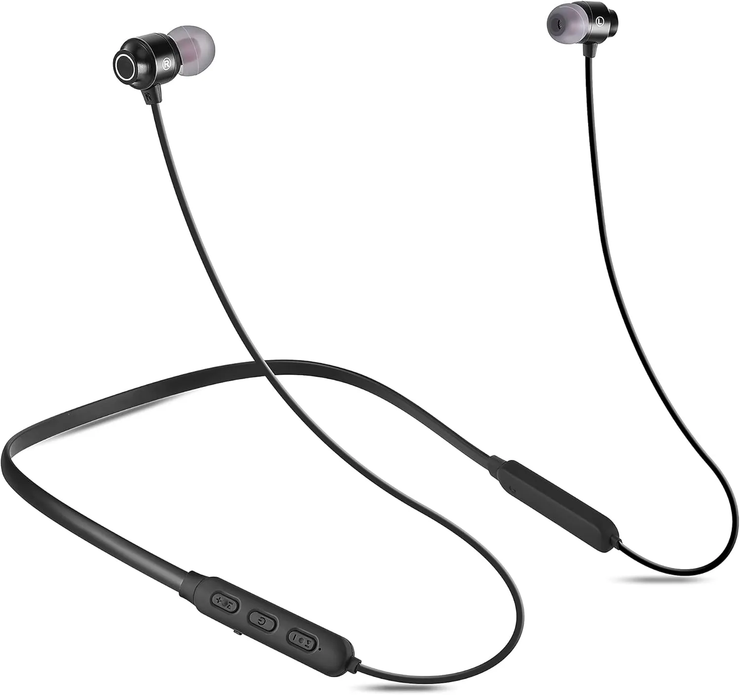 ELEVENSES Bluetooth Headphones v5.1 Magnetic Neckband Earbuds with Microphone Auto Pairing 20H Playtime HD Sound Stereo Bass Sweatproof