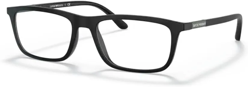 Emporio Armani EA4160 Rectangle Eyeglasses for Men   TWO FREE Magnetic Sun Lenses   BUNDLE With Designer iWear Eyewear Kit