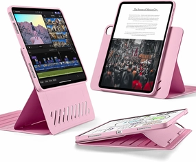 ESR for iPad Air 11 Inch Case (2025) M3/M2, iPad Air 7th/6th/5th/4th Gen Case (2024/2022/2020) 10.9 Inch, Removable Magnetic Cover, Adjustable Portrait/Landscape Stand, 9 Standing Angles, Pink