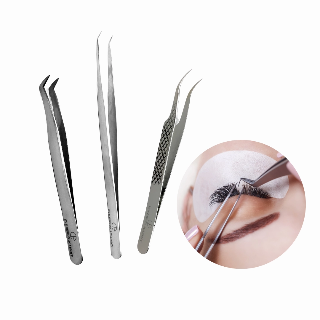 Eyelash Extension Tweezers Set