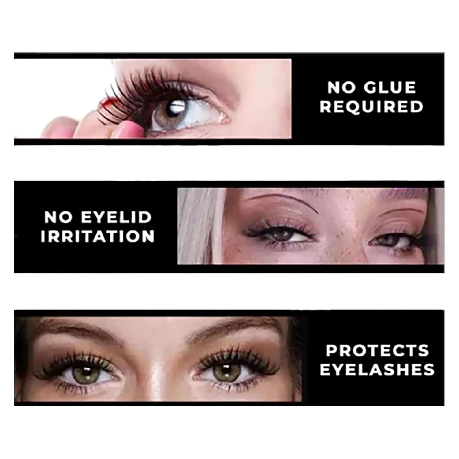 Ez Bella Lashes, Aerliss EzBella Magnetic Lashes with Applicator, Natural Look Magnetic Eyelashes, No Glue or Liner Needed False Eyelashes, Reusable Magnetic Eyelashes (Color : Simple)