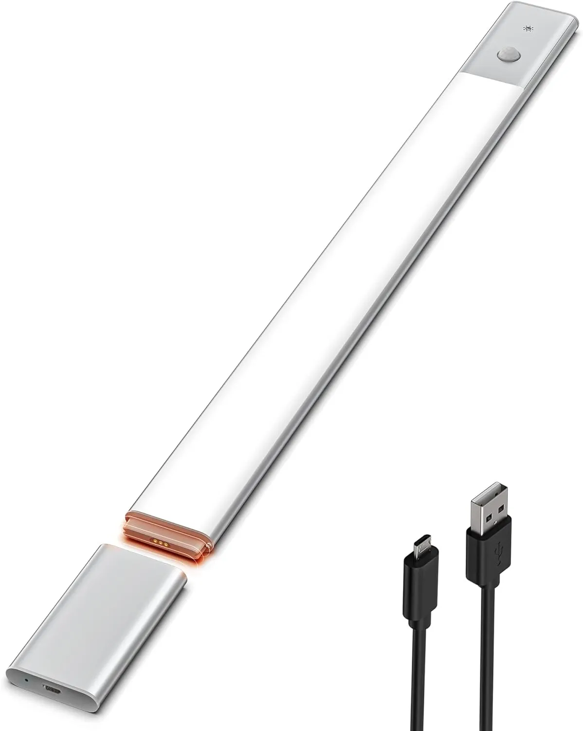 EZVALO Under Cabinet Lighting, 2200mAh Rechargeable Battery, 76 LEDs Dimmable Closet Lights, 3 Color Temps, Motion Sensor Light Indoor for Kitchen, Wardrobe