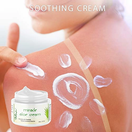 Face & Body Miracle Aloe Vera Moisturizing Cream - Facial Moisturizer Lotion – Day & Night Hydrating Skin Care for Dry, Aging, Sensitive Skin, Eczema, Psoriasis, (8 oz), for Men & Women. by Deluvia