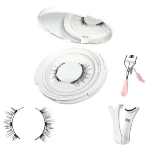 Flylash Magnetic Lashes, Reusable Magnetic Lashes With Applicator Without Eyeliner And Glue Needed Natural Wispy False Eyelashes, Strong And Lightweight, Easy To Apply False Eyelashes (02*Simple)