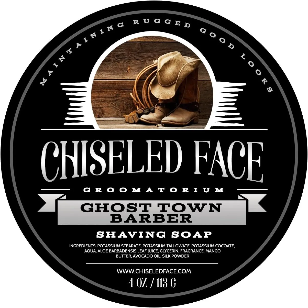 Ghost Town Barber - Handmade Luxury Shaving Soap from Chiseled Face Groomatorium