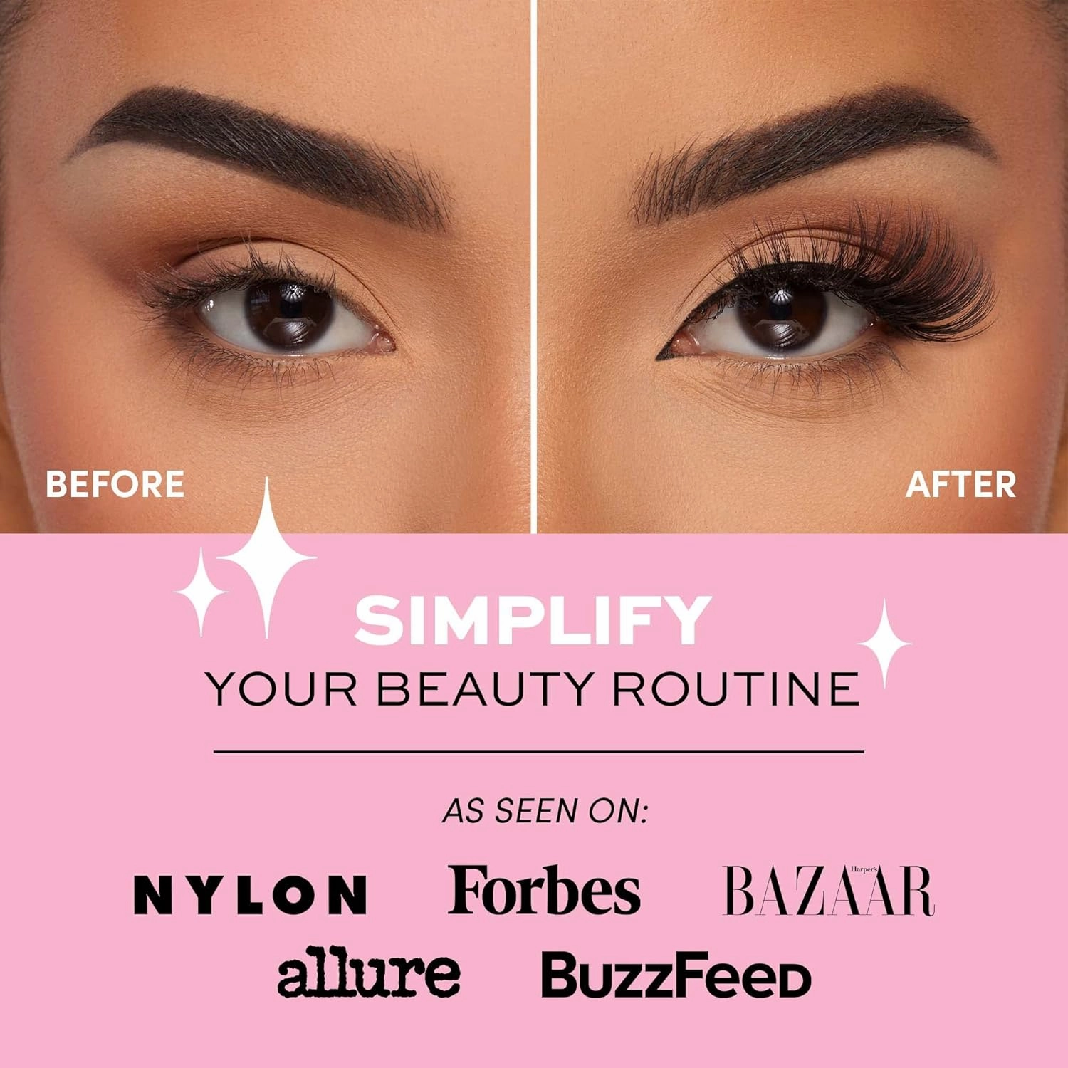 Glamnetic Magnetic Eyelashes - VIP | Long Magnetic Lashes, 60 Wears Reusable High Volume Faux Mink Lashes, Dramatic, Round - 1 Pair