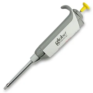 Globe Scientific 3352-10000 Diamond APEX Series Pipettor, Fµlly Autoclavable, Fixed Volume, Green, 10000µl Capacity