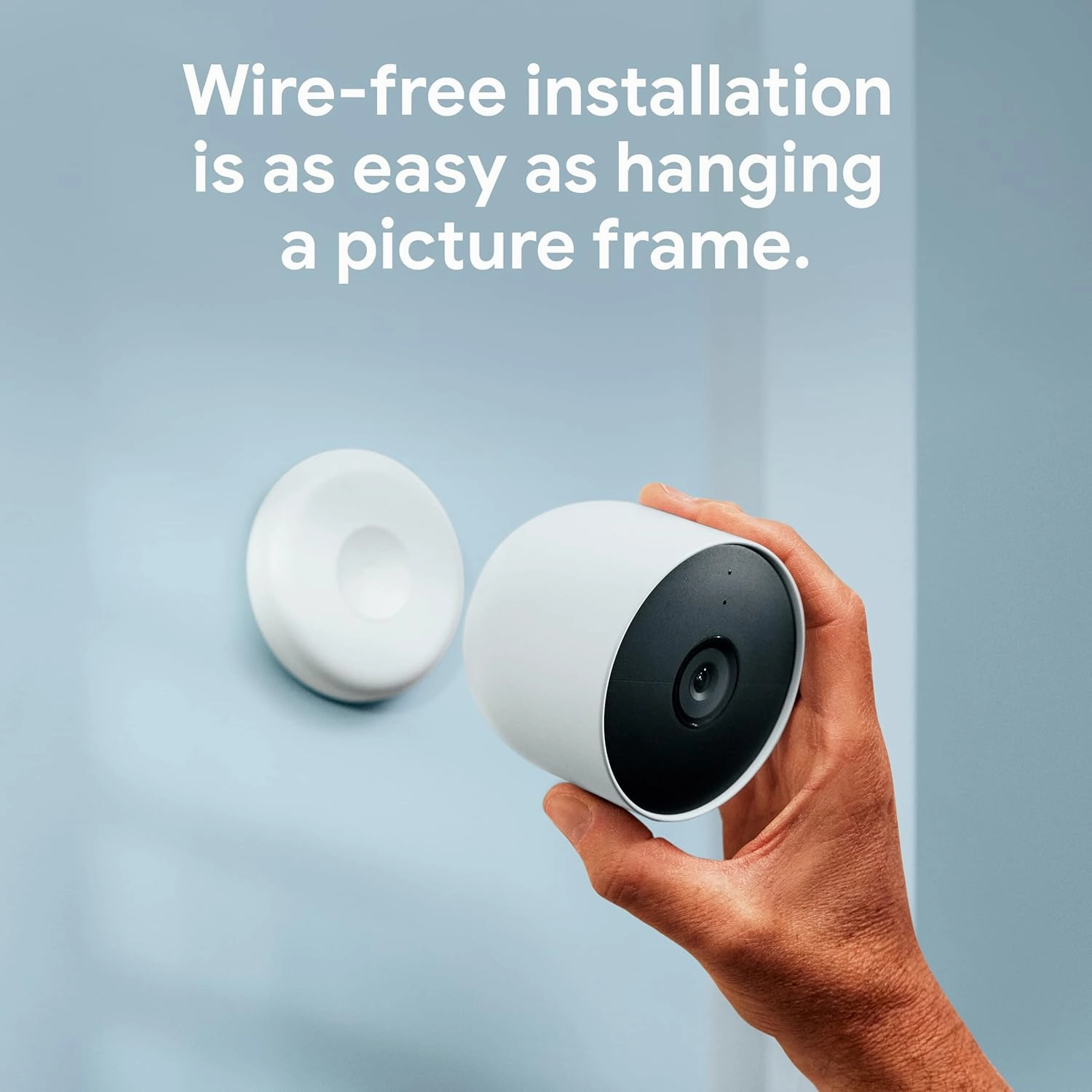Google Nest Cam Outdoor or Indoor, Battery 2nd Generation - Snow (Renewed)