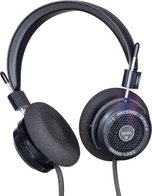 GRADO SR80x Prestige Series Wired Open Back Stereo Headphones - Enhanced X Series Drivers, Comfortable Design, High-Fidelity Sound