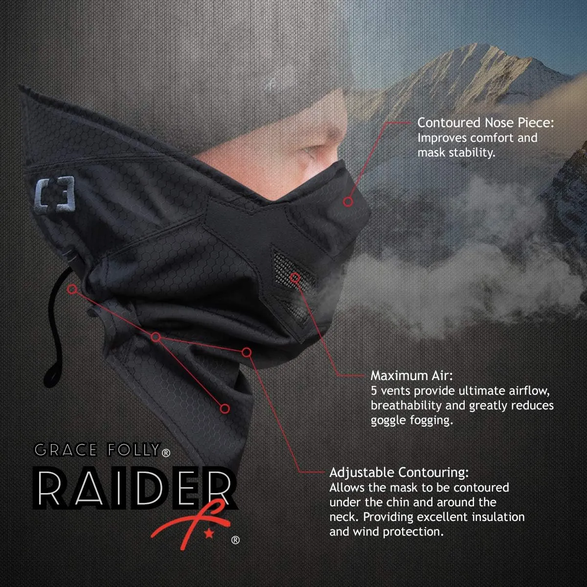 Half Face Mask for Cold Winter Weather. Use This Half Balaclava for Snowboarding, Ski, Motorcycle. (Many Colors)