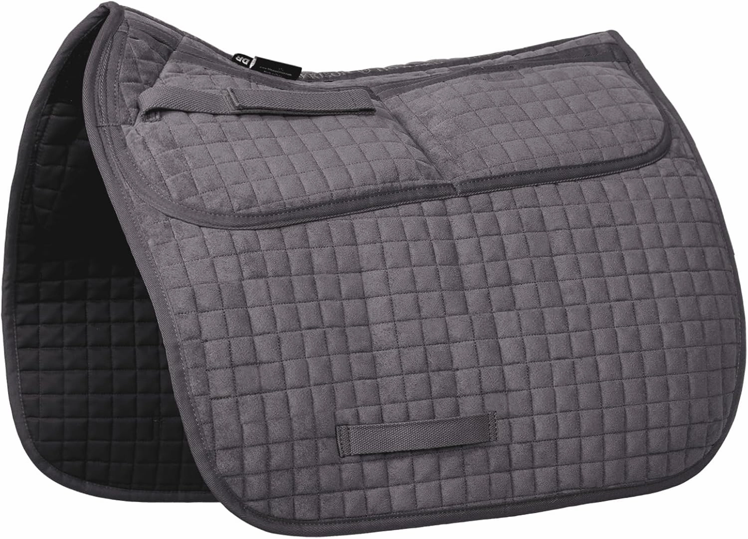 Harrison Howard Diamond Quilted Dressage Saddle Pad Adjustable with 4 Pockets and Foam Inserts with Differentiated Thickness Horse Riding Pad with Added Cushioning and Comfort