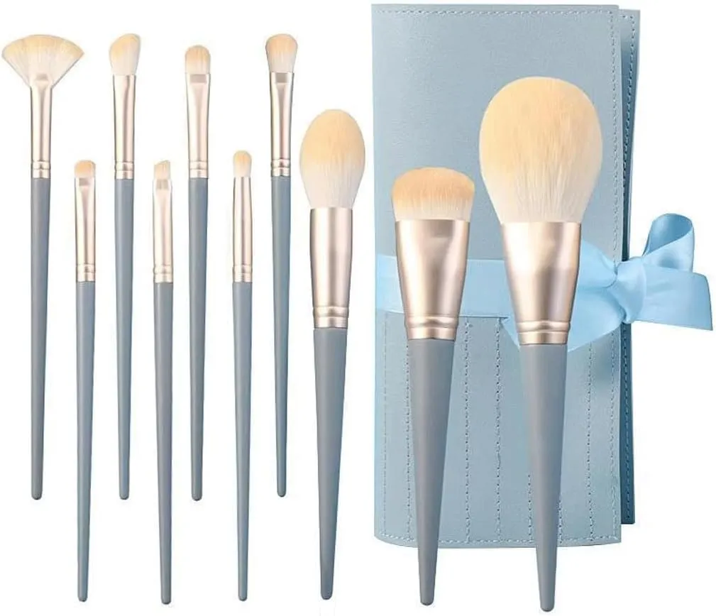 HBJWOV Makeup brush10 pieces powder blusher brush complete set beginner brush powder brush eye shadow brush