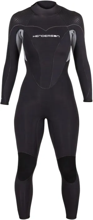 Henderson Women's Thermoprene Pro Wetsuit 5mm Back Zip Fullsuit Black