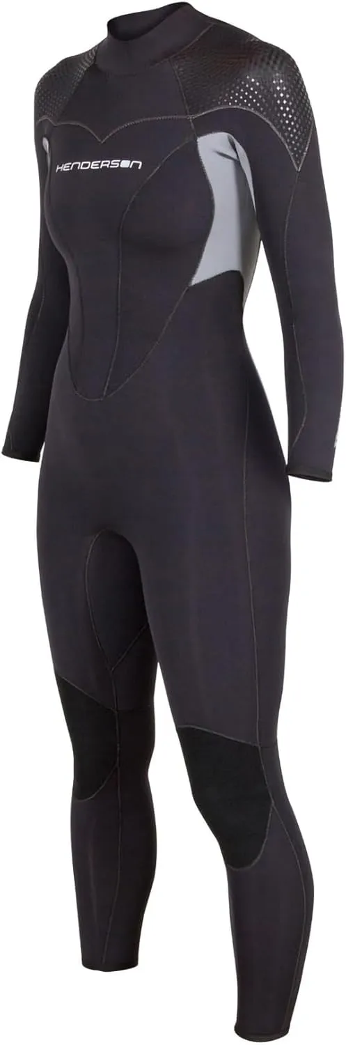 Henderson Women's Thermoprene Pro Wetsuit 5mm Back Zip Fullsuit Black