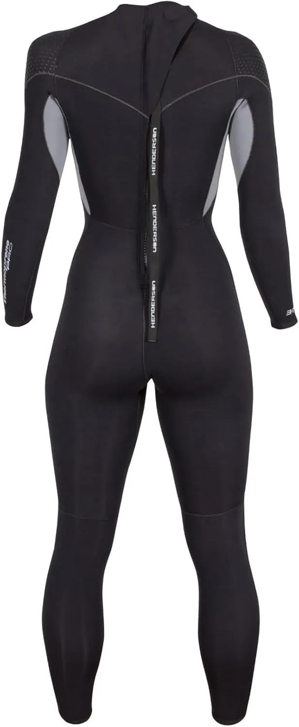 Henderson Women's Thermoprene Pro Wetsuit 5mm Back Zip Fullsuit Black
