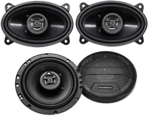 Hifonics (2) ZS653 6.5" 600 Watt Car Stereo Speakers (2) 4x6 400 Watt Speakers