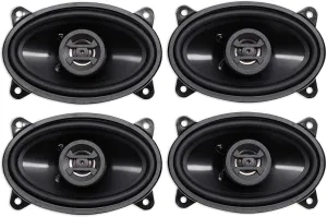 Hifonics (4) ZS46CX 4x6 800 Watt Coaxial Car Audio Speakers