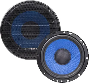 Hifonics Colossus Classic HCC65C 6.5" Component Car Speaker System with Aluminum Dome Tweeters, 150W Peak Power & Butyl Rubber Surrounds - High Performance