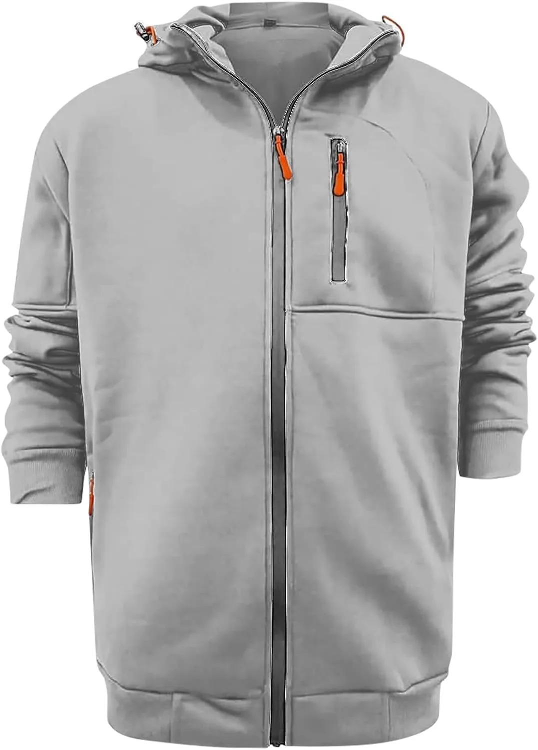 Hoodies For Men Zip Up Lined Fleece Shirt Sweat Men Hoodie Big and Tall Sweatshirt Casual Fashion Jackets Zip Up