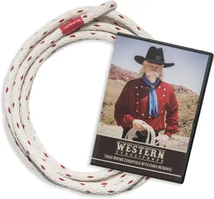 How to Trick Rope Kit | Cowboy and Cowgirl Rope | Beginner or Advanced Lariat Looper Rope for Kids and Adults, 13 Foot(Cotton Trick Rope   Instructional DVD)