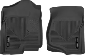 Husky Liners X-act Contour Floor Mats | Fits 2012-2015 Toyota Tacoma, Double & Access Cab; 2012-2014 Toyota Tacoma, Standard Cab | Front Row, 2-pc Black - 53701