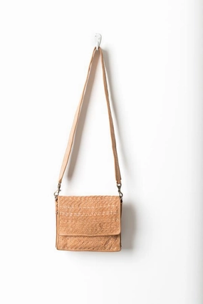 Hut Weave Crossbody Bag