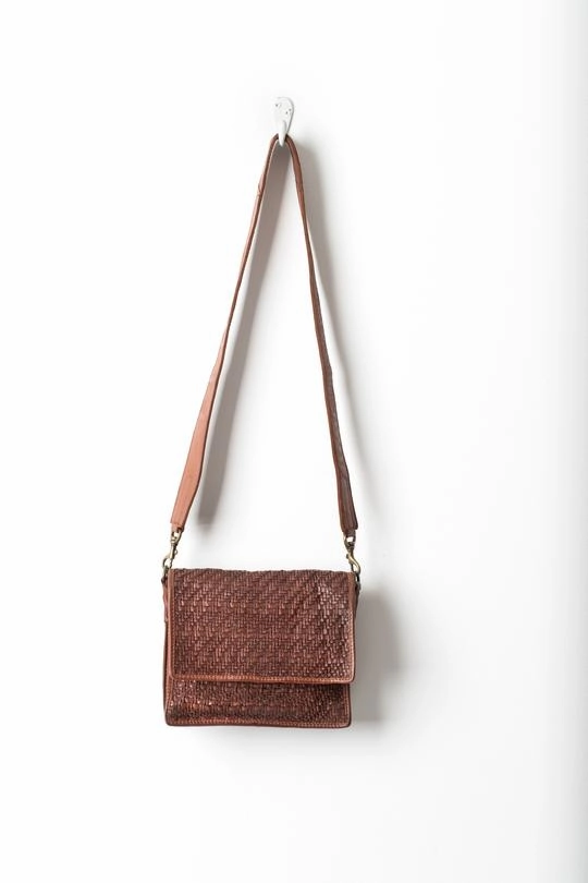 Hut Weave Crossbody Bag
