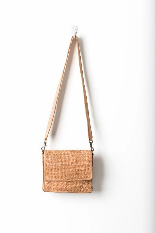 Hut Weave Crossbody Bag