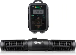 hygger Aquarium Wave Maker, Adjustable Cross Flow Pump with LED Display Controller, Magnetic DC 24V Aquarium Powerhead for Freshwater and Marine Reef Aquariums Up to 135 Gallon (18w)
