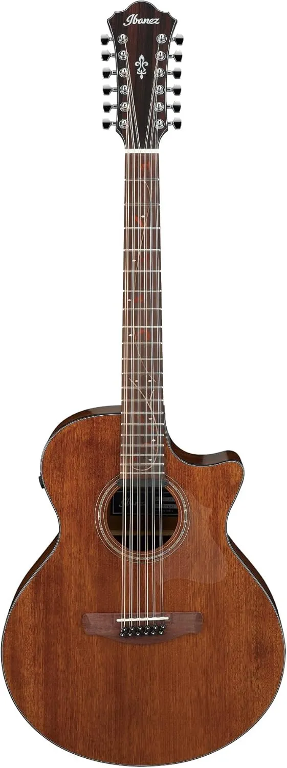 Ibanez AE2912 12-string Acoustic-electric Guitar - Natural Low Gloss