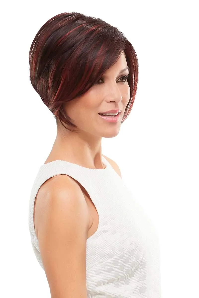 Ignite Lace Front HD Wig by Jon Renau 4PC Bundle with Plastic Wig Stand, Wide Tooth Comb and 19 Belle of Hope Page Q and A Guide (12FS12)