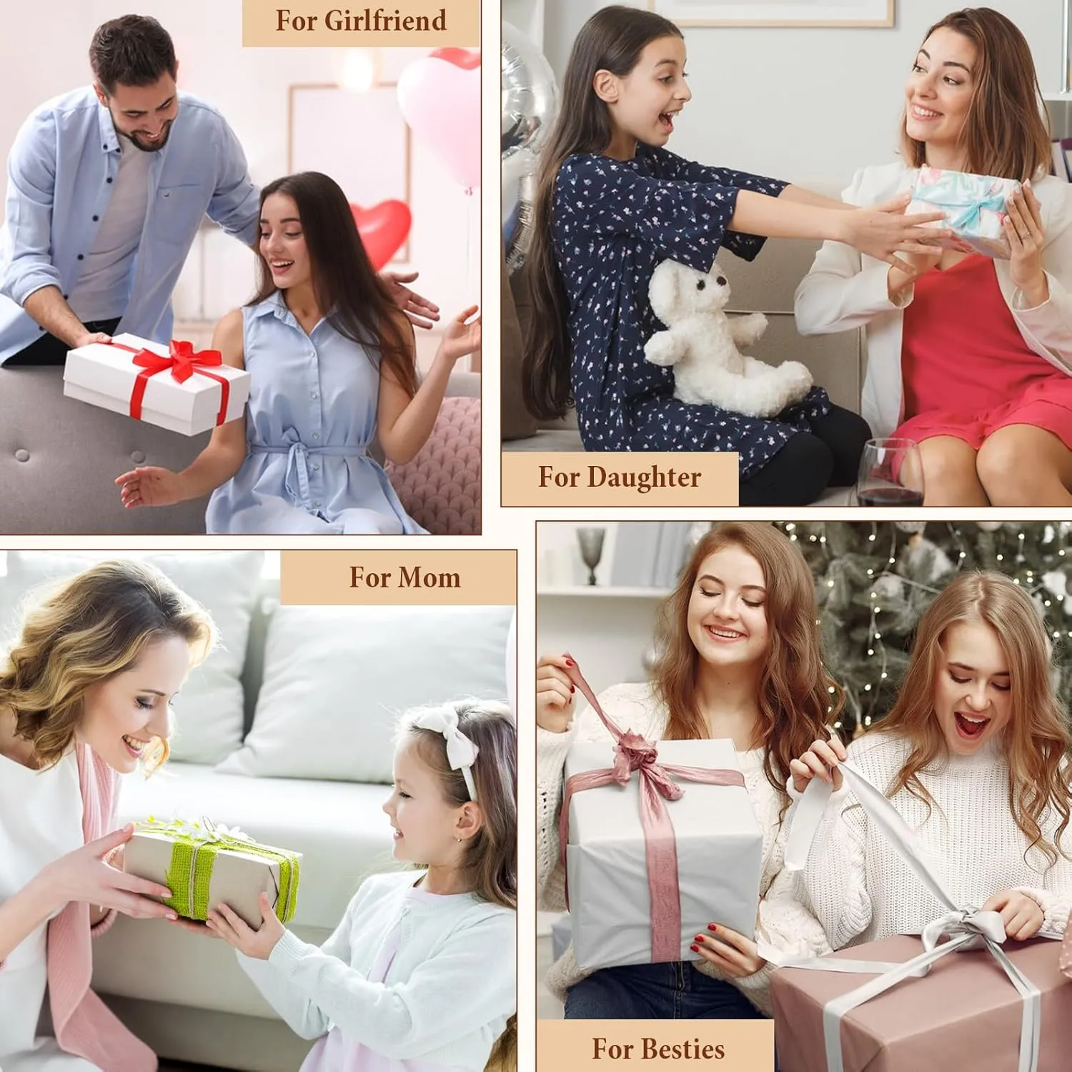 Initial Makeup Bag Large Capacity Travel Cosmetic Bag for Women PU Leather Open Flat Toiletry Bag with Handle and Divider Personalized Gifts for Women (Cream White A)