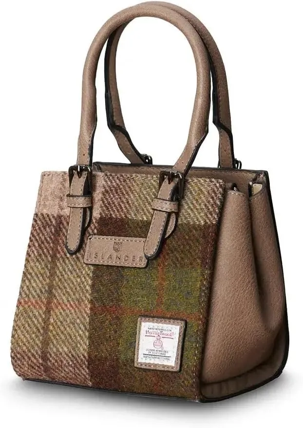 Islander The Mini Caillie Tote Harris Tweed & PU leather