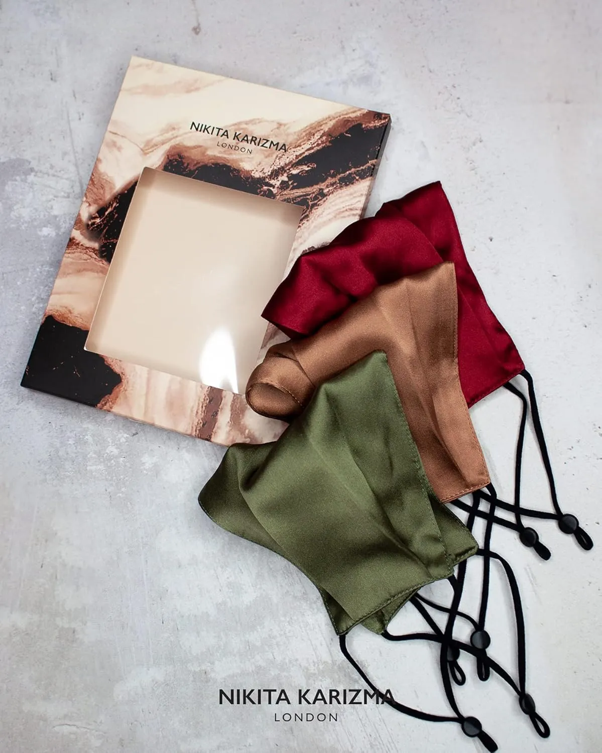 KARIZMA Beverly Hills Silk Face Mask Collection Pack. Fashionable Designer Face Mask for Women. Real Mulberry Silk Masks