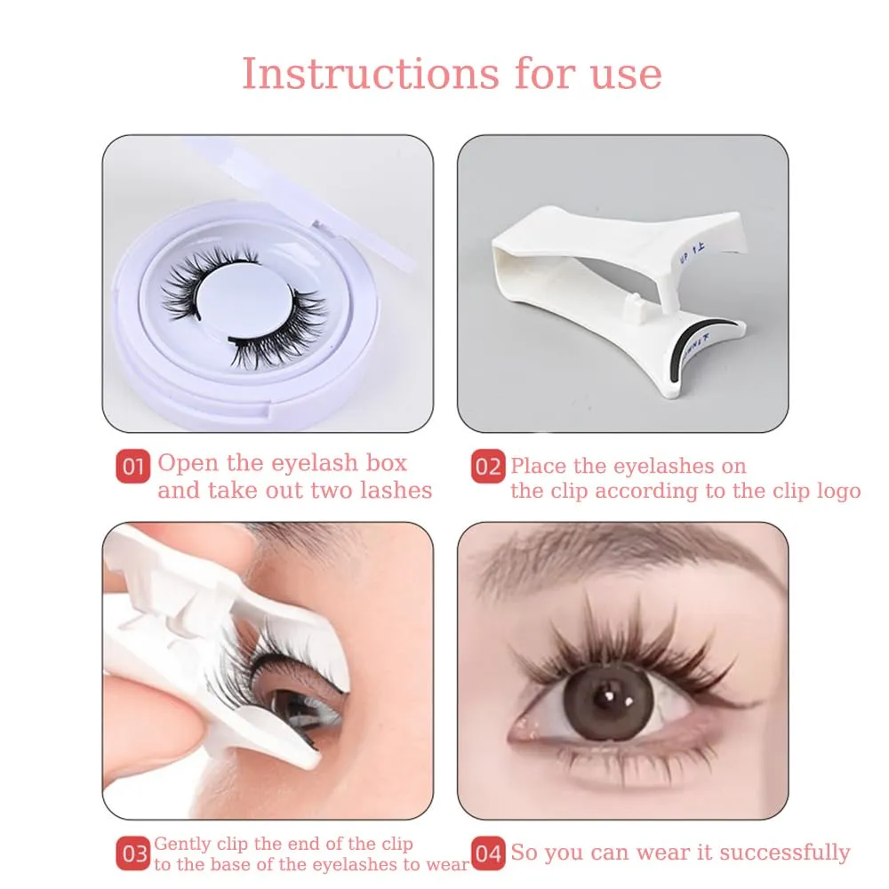 Keneva Magnetic Lashes - 3pairs Keneva Beauty Magnetic Eyelashes with Applicator - No Glue Needed Without Eyeliner, Reusable Natural Look,Keneva Beauty Lashes,Keneva Lashes (nature, 3pairs)