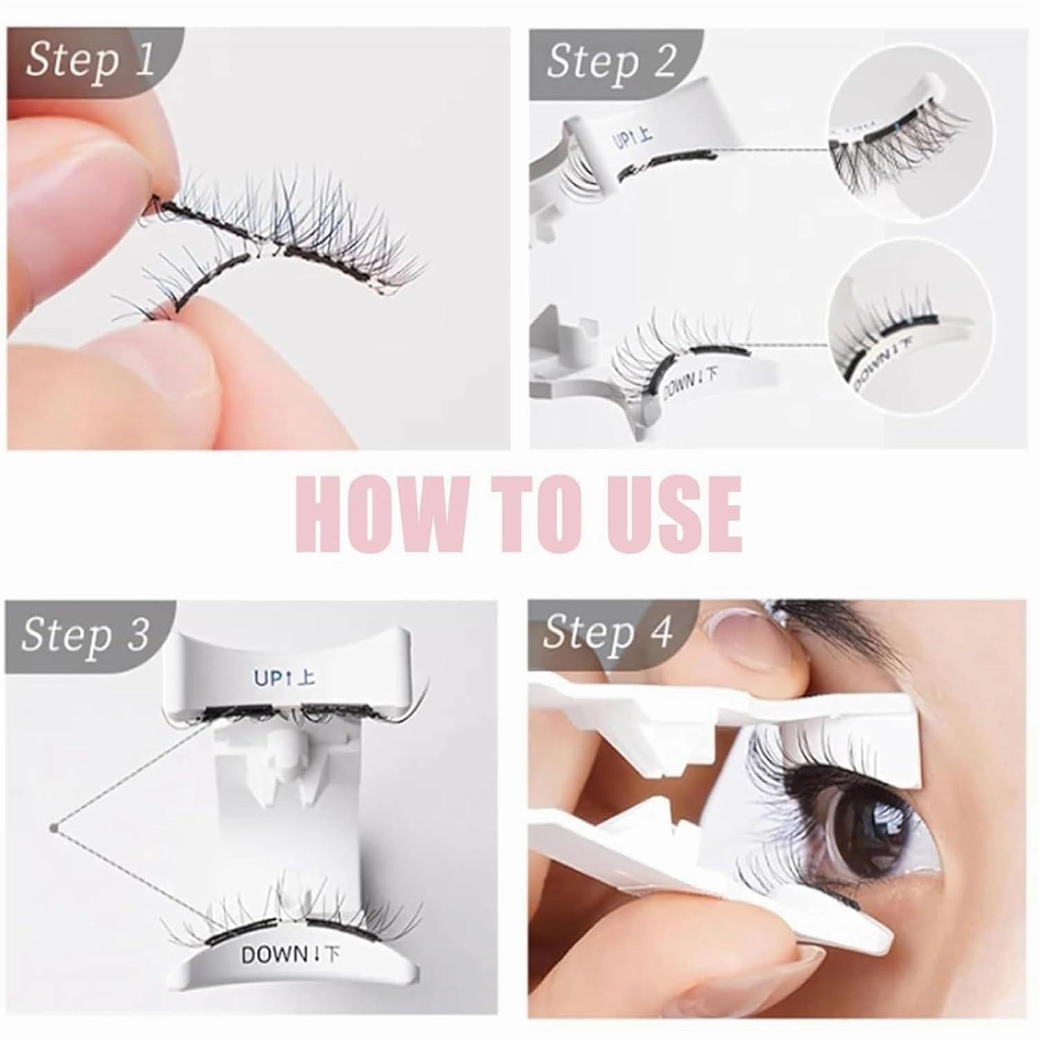 Keneva Magnetic Lashes, Keneva Lashes, KenevaBeauty agnetic Eyelashes with Applicator No Glue Needed Reusable, Easy to Wear and Remove (CT10-3)
