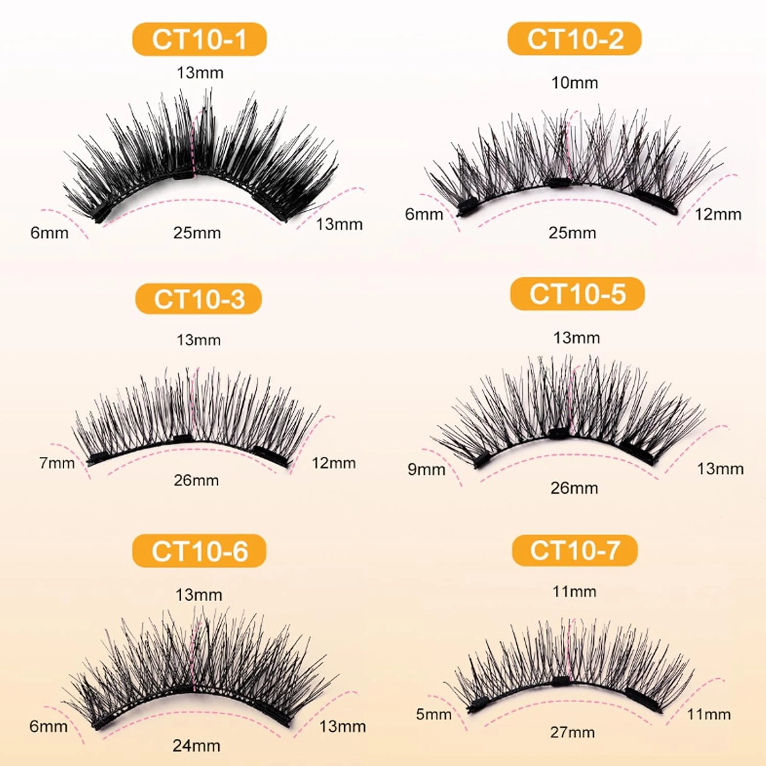 Keneva Magnetic Lashes, Keneva Lashes, KenevaBeauty agnetic Eyelashes with Applicator No Glue Needed Reusable, Easy to Wear and Remove (CT10-3)