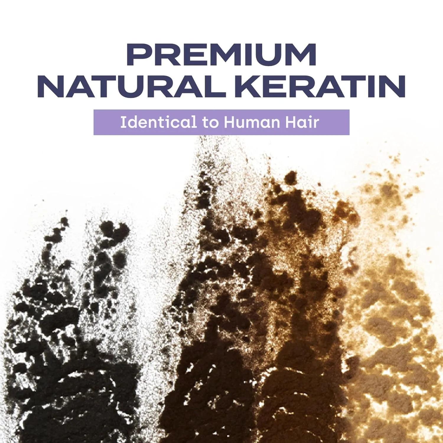 Keratin Hair Fiber Powder 12g - Hair Thickener for Women, Camoflauge Roots, Fills Hairline Gaps For Fuller Hair - Dark Brown