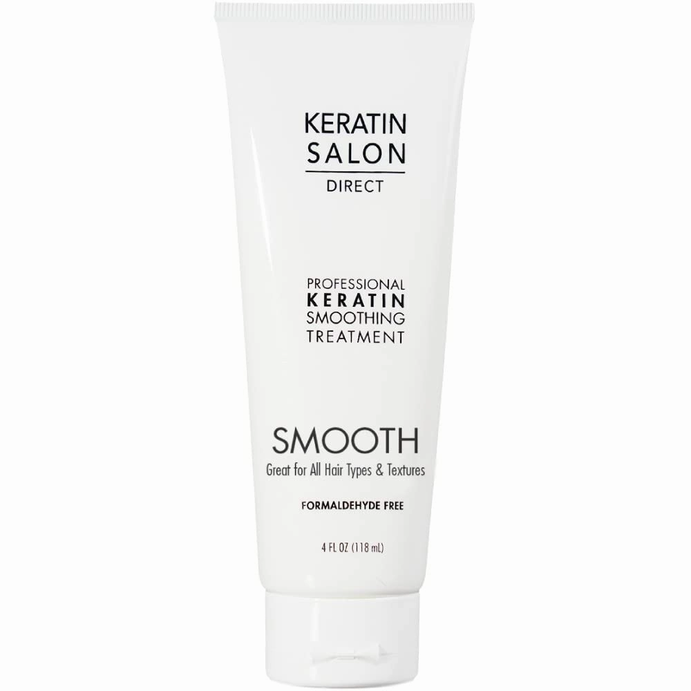 Keratin Hair Treatment, 4 oz | Frizz Control, Formaldehyde Free, Salon Quality, Smoothing Treatment, Long Lasting, Cream for All, Frizzy, Curly, Dry, Damaged Hair