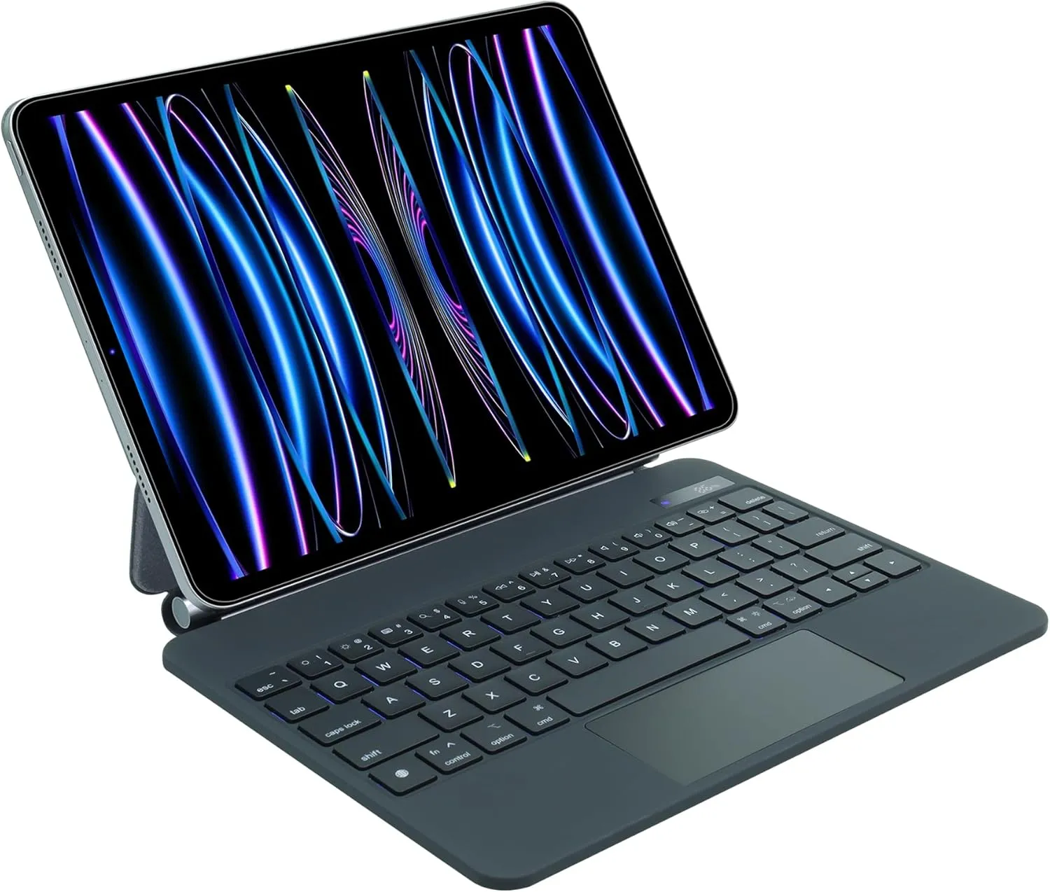 Keyboard Case for iPad Air 11 inch (M3 2025&M2 2024),iPad Air 5th/4th Gen & iPad Pro 11 inch(4th/3rd/2nd/1st Gen) case with keyboard,Magnetic Attach,Multi-Gesture Trackpad,Backlit,Shortcut Keys,Black
