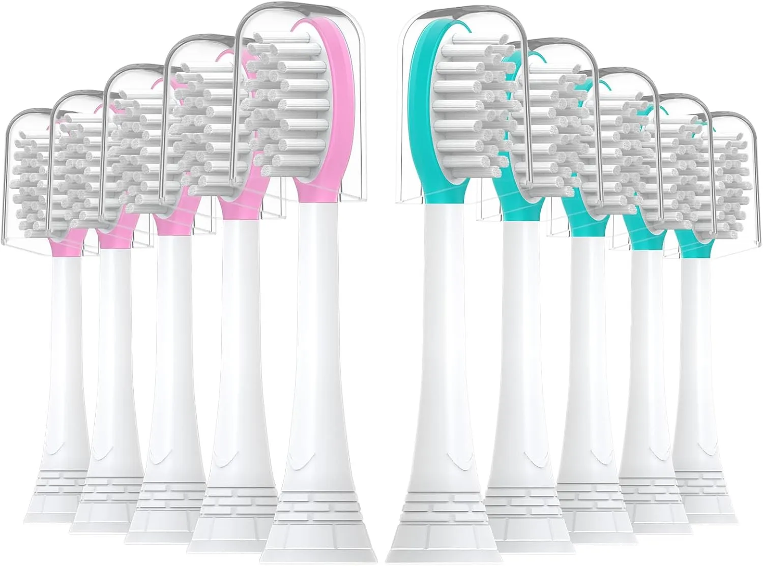 Kids Replacement Toothbrush Heads 10 Pack for Philips Sonicare Electric Toothbrush Soft Brush Head for Child 7  for Boy Girl,5pink 5blue