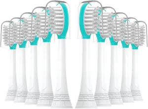 Kids Replacement Toothbrush Heads 10 Pack for Philips Sonicare Electric Toothbrush Soft Brush Head for Child 7  for Boy Girl,Blue