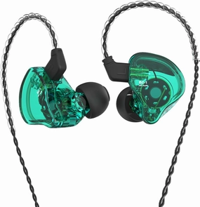 Kinboofi CCZ Melody in Ear Monitor, Dynamic Hybrid Dual Driver in Ear Earphones 1BA 1DD HiFi Wired Headphones Musicians IEM Upgrade Deep Bass Suitable for Bass Vocals Pop Folk ACG (Green, No MIC)……