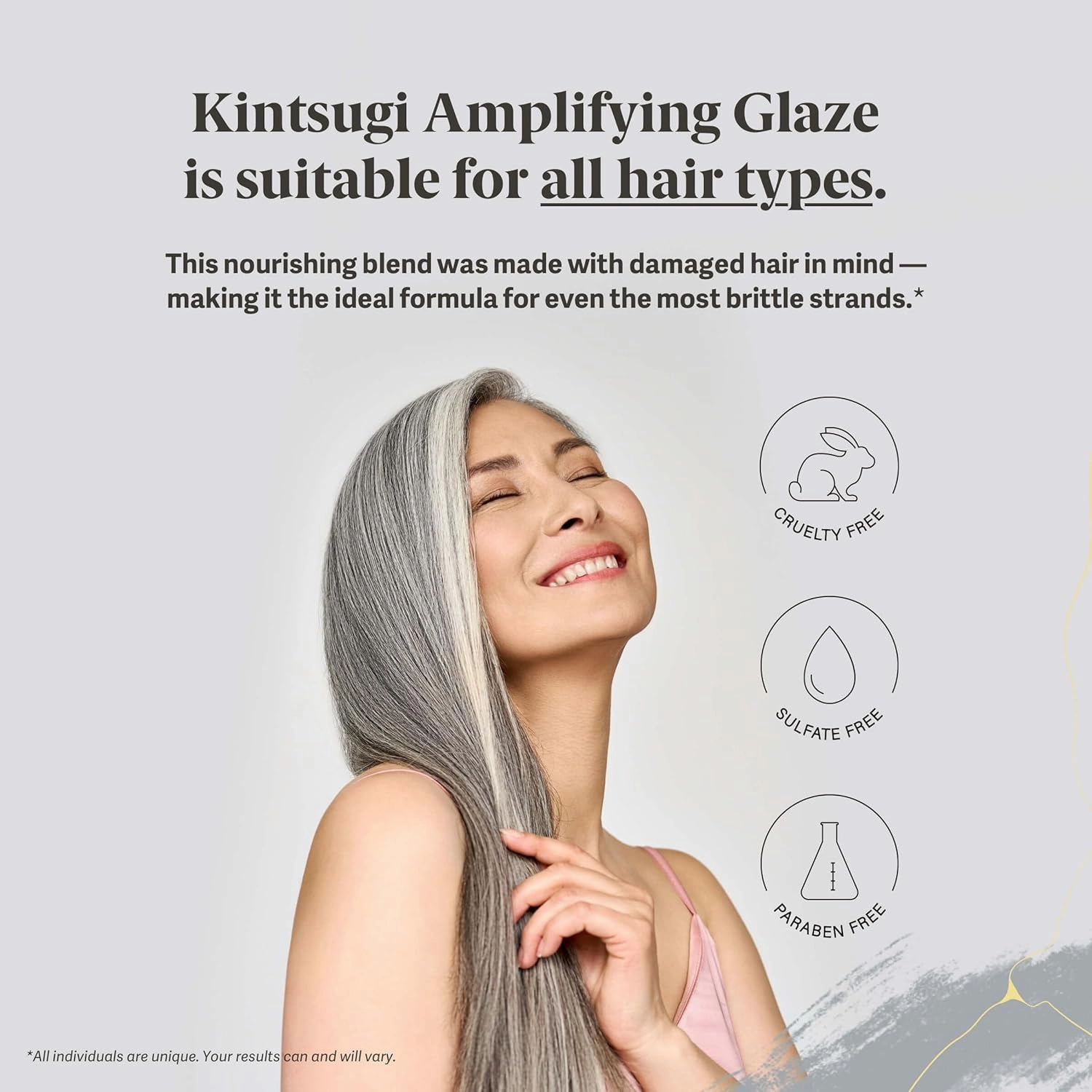Kintsugi Amplifying Glaze Volumizing Treatment Serum- Hair Styling Product for Volumizing and Nourishing- Moisturize & Shine Strands w/Keratin- Helps w/Look of Aging Hair- Lightweight, Salon Fresh