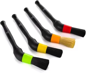 KOCHCHEMIE Koch Chemie - Exterior Brush Set – 4 Color-Coded Brushes with Interchangeable Angled Handles for Rims, Plastics, Glass, and Sensitive Surfaces – Acid-Resistant and Multi-Purpose