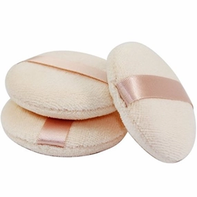 KOLIGHT®Set of 50pcs Pro Dry Makeup Soft Face Powder Puff Ribbons Flutter Hook