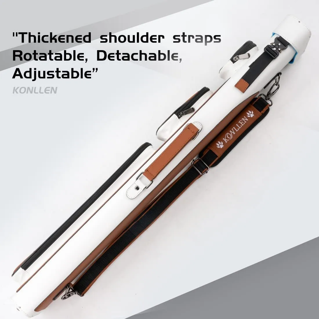 KONLLEN Billiards Case 6 Hard Holes Case Handmade 2 Butts 4 Bag Accessories 6 Colors